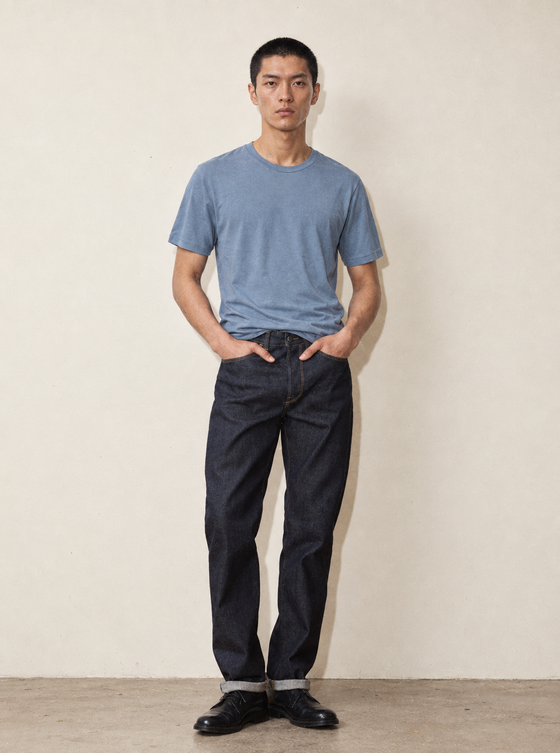 Men's Signature Merino T-Shirt — Flint Blue
