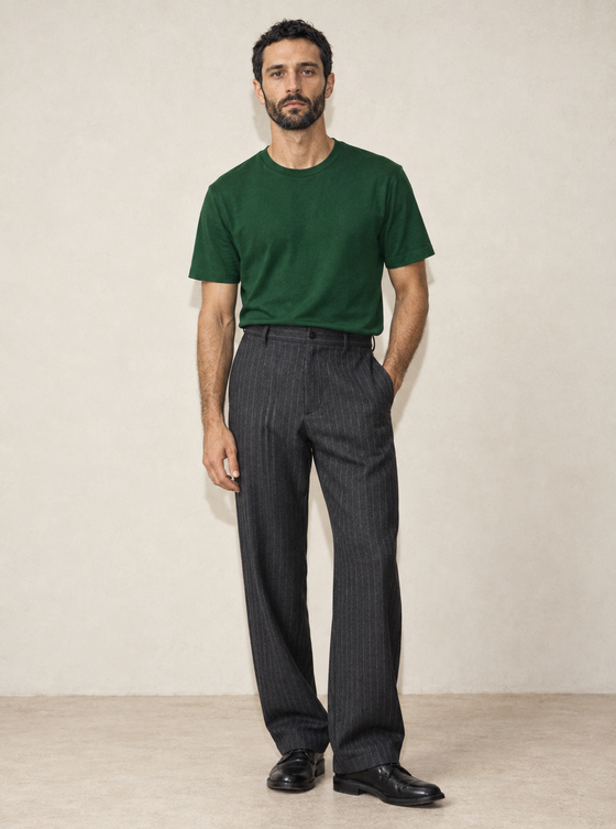 Men's Signature Merino Blend T-Shirt — Fern