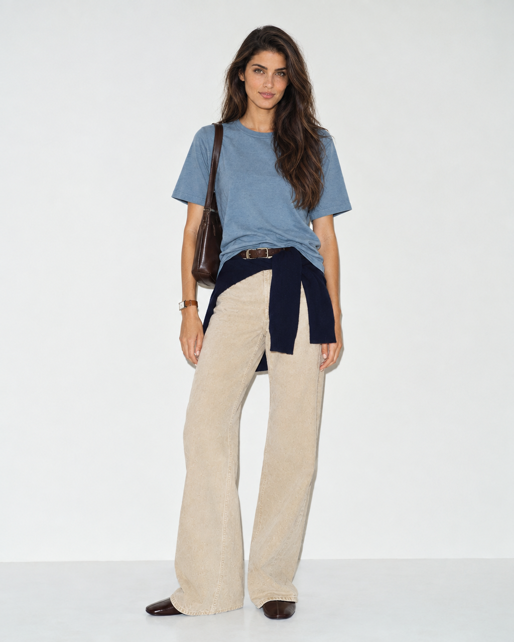 Women's Signature Merino T-Shirt — Flint Blue