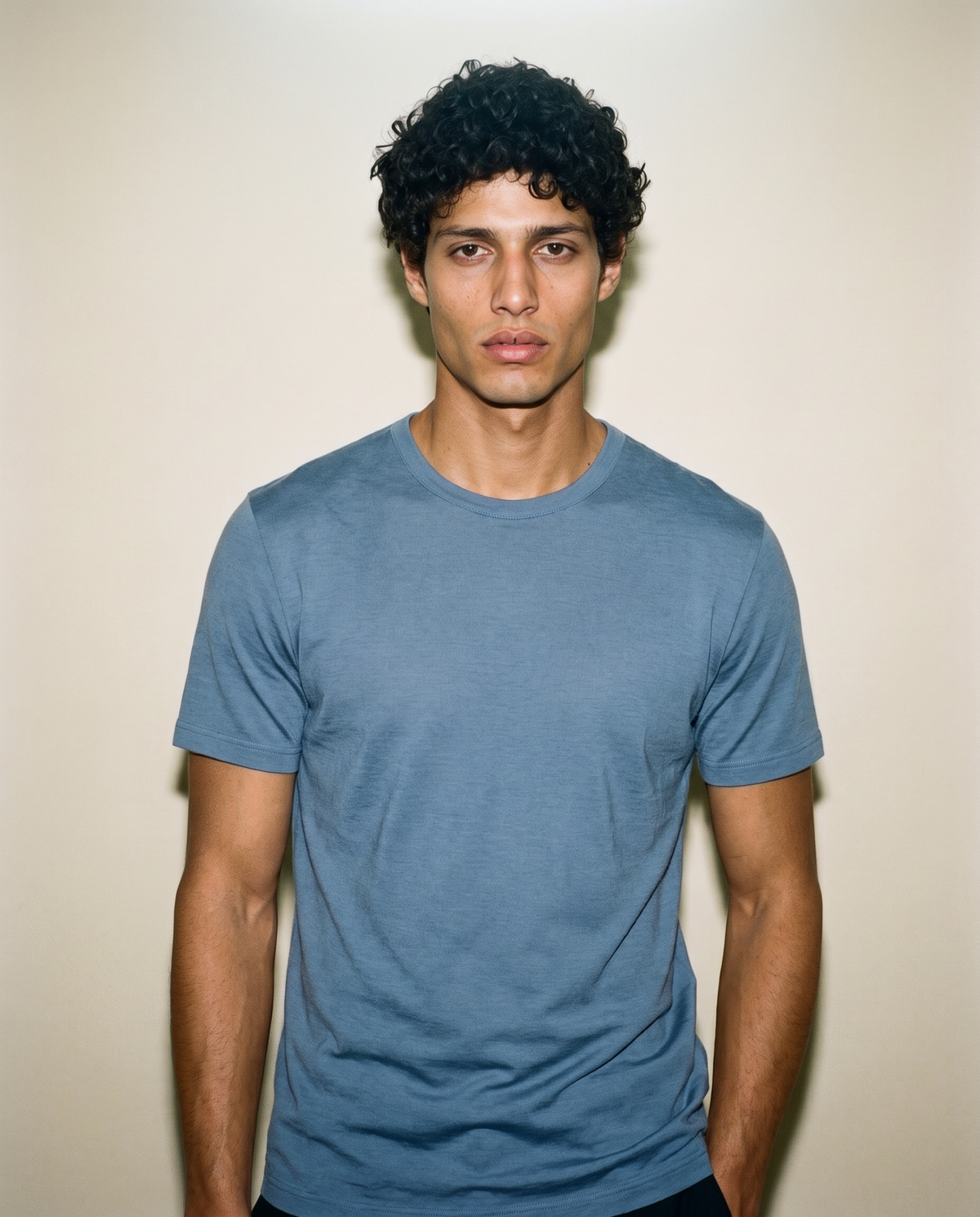 Men's Signature Merino T-Shirt — Flint Blue