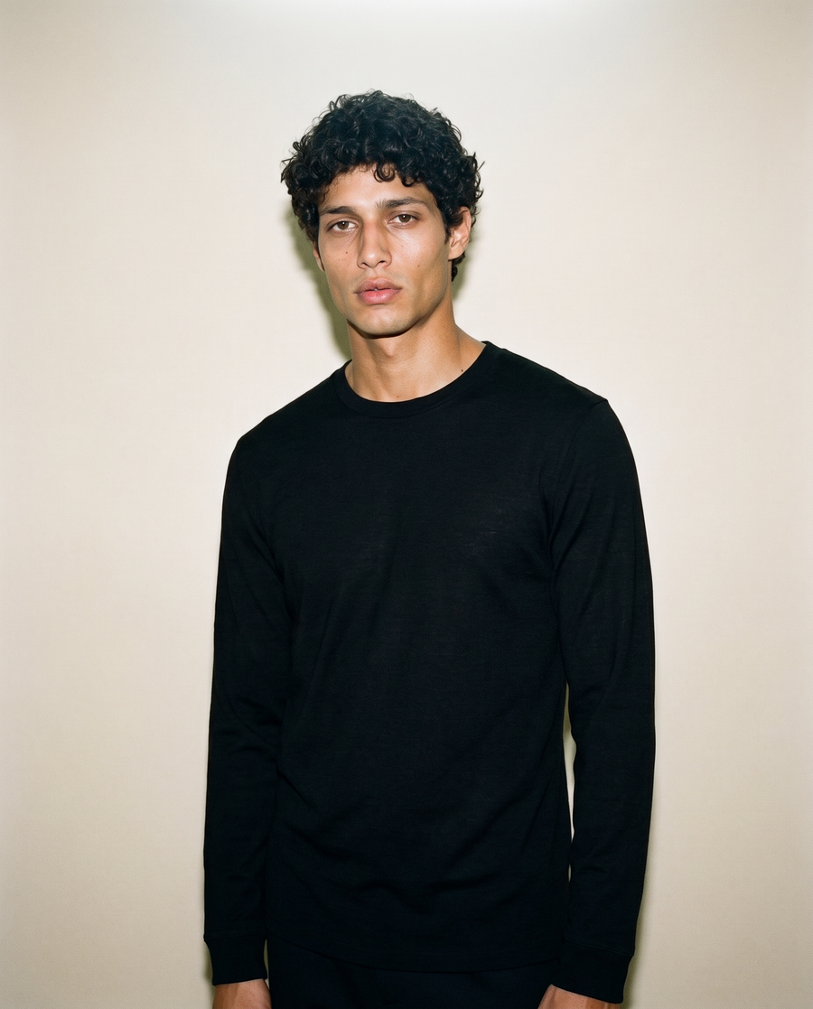 Men's Signature Merino Long Sleeve — Midnight