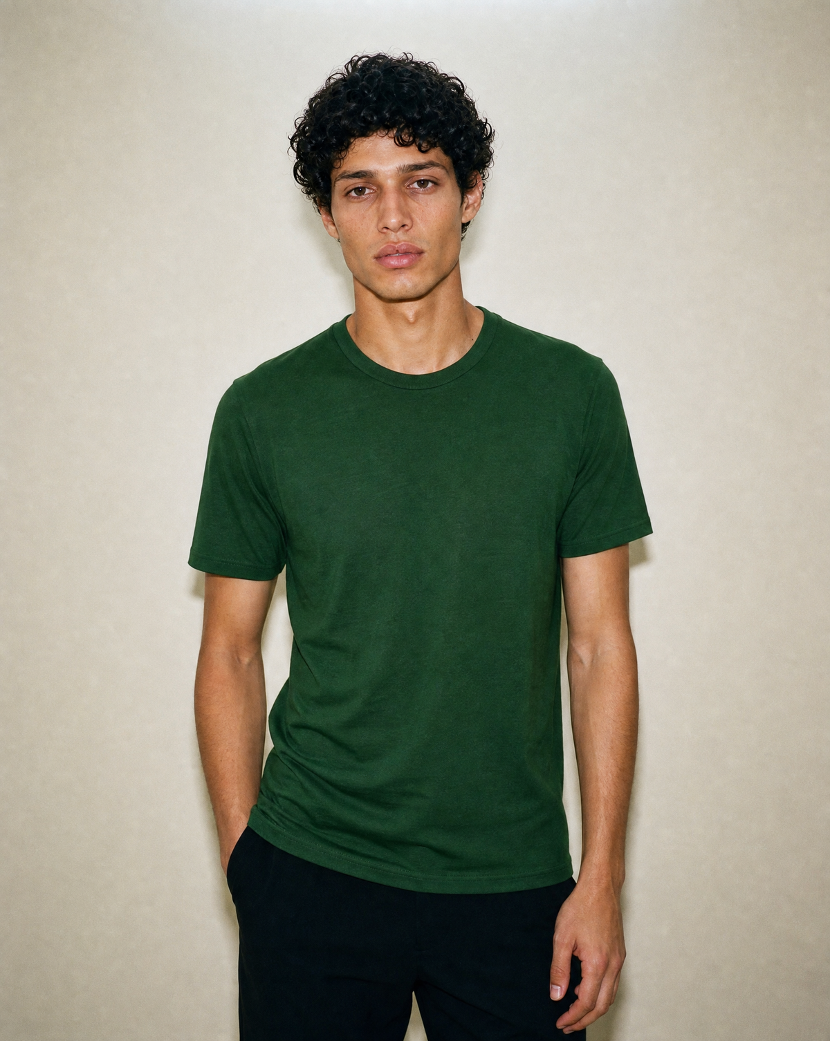 Men's Signature Merino Blend T-Shirt — Fern