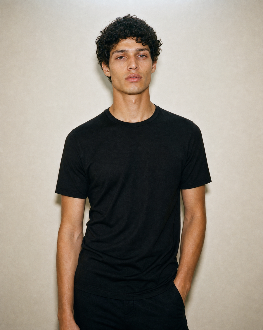 Men's Signature Merino Blend T-Shirt — Midnight