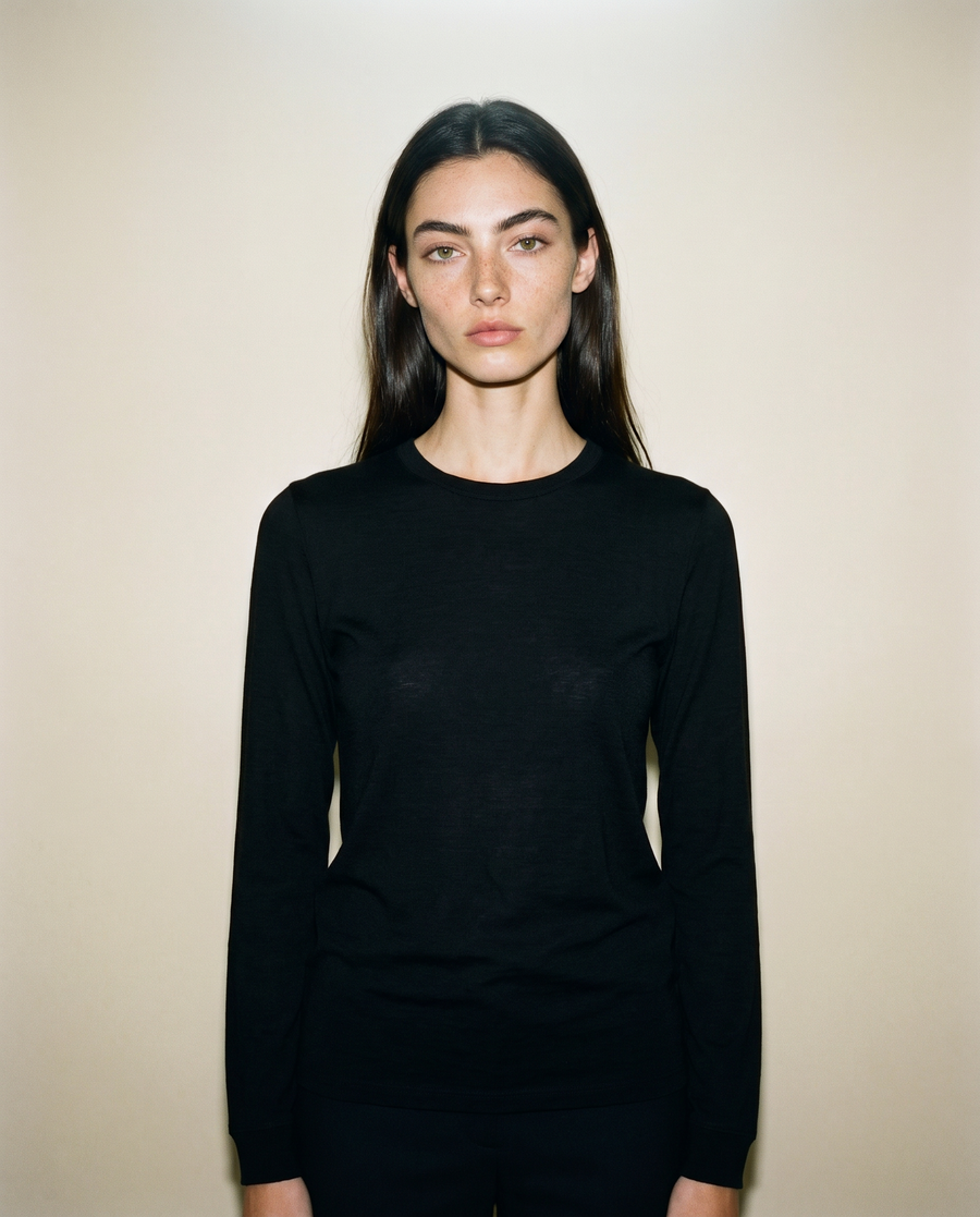 Women's Signature Merino Long Sleeve — Midnight